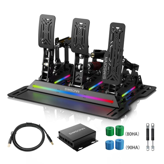 Jeu de 3 pédales SIMSONN Pro X avec plaque de base